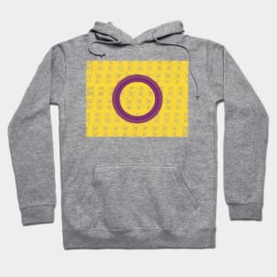 Spirograph Patterned Intersex flag Hoodie